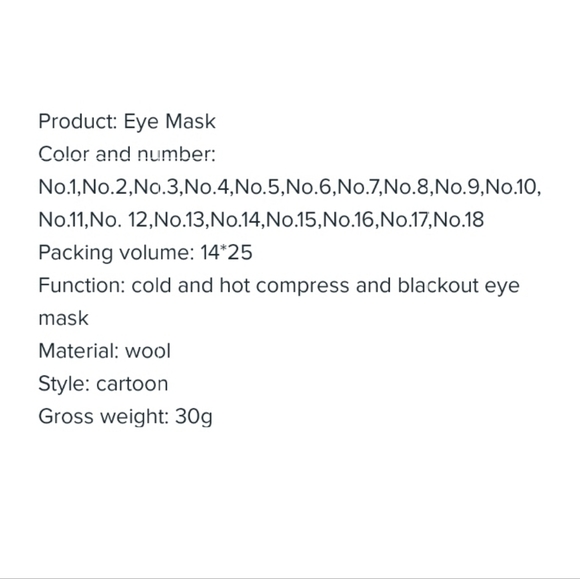 Super soft & cute pink rabbit eye mask with adjustable strap. Brand new. - Picture 8 of 8